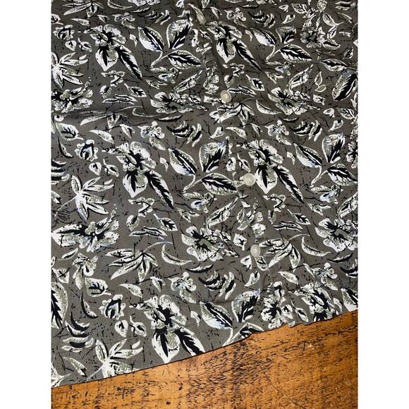 Mens OP Ocean Pacific Sport Floral Hawaiian Soft Corduroy Cotton Pocket Shirt 2X - Picture 5 of 7